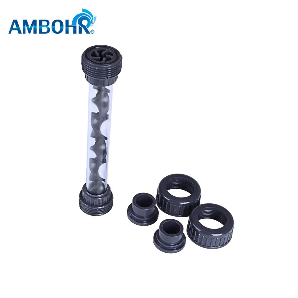 JDpump plastic pipe PVC UPVC element ozone static mixer tube Static Mixer for water treatment