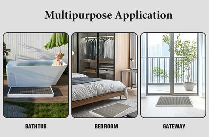 JDPUMP Wooden Anti-slip and Easy-to-clean Cold Water Basin Bathtub Mat