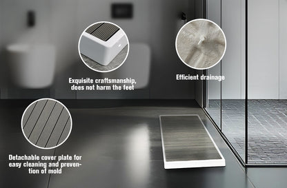 JDPUMP Wooden Anti-slip and Easy-to-clean Cold Water Basin Bathtub Mat