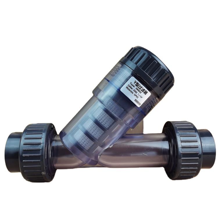 JDpump Filter 3/4'' Hairtrap Transparent PVC Plastic Corrosion-resista
