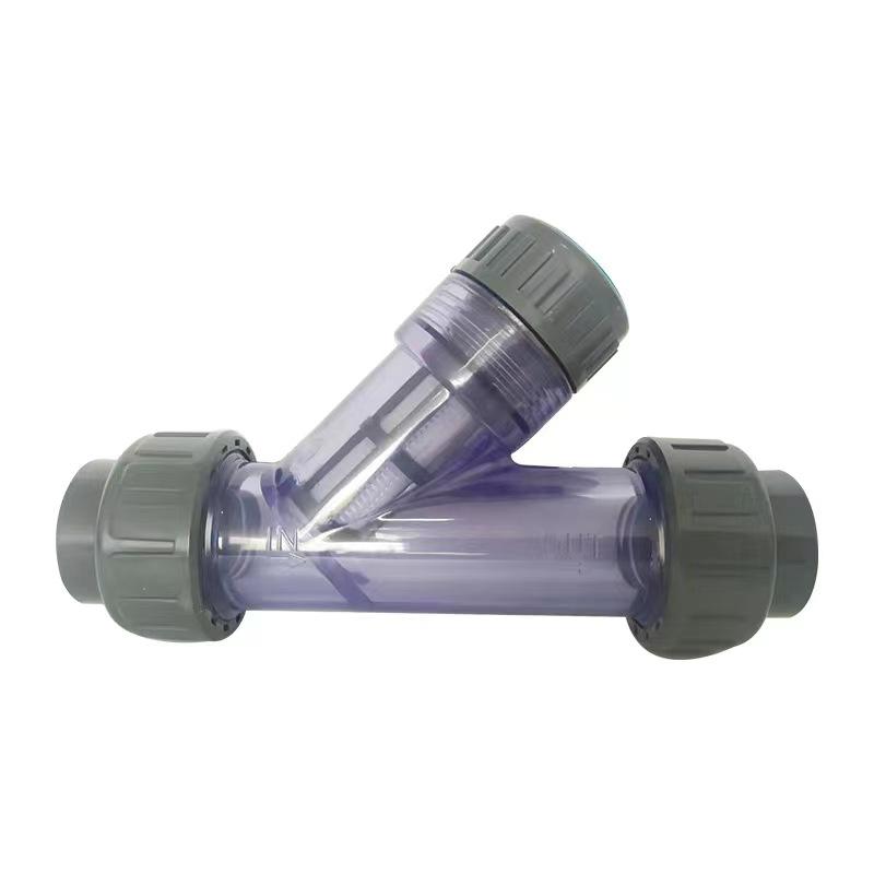 JDpump Filter 3/4'' Hairtrap Transparent PVC Plastic Corrosion-resista