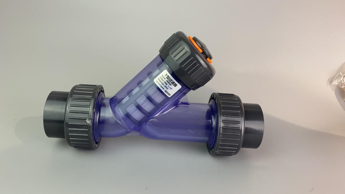 JDpump Filter 3/4'' Hairtrap Transparent PVC Plastic Corrosion-resista