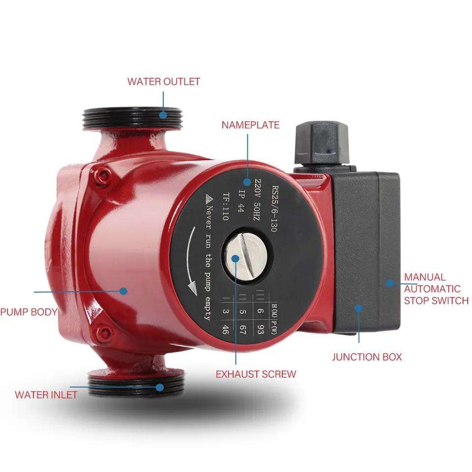 JDPUMP RS25/6-130 Householdcirculation pump home washer water pressure booster pumps for Heating System boiler taps shower