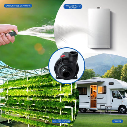 JDPUMP WP-DC80A/G/F DC24V Water Pump for Pet Water Fountain and Water Cooling for Cold Plunge 1/2HP 1HP chiller bathtub conversion