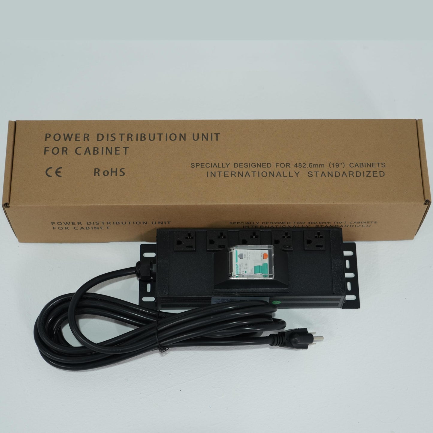 JDPUMP High Quality Power Strip US Cabinet Socket Outlet Power Distribution with Switch & Overload Protection 125V